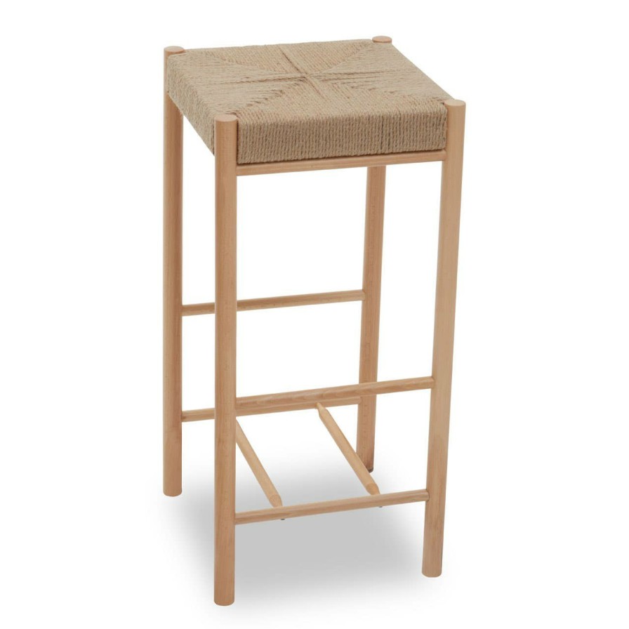 FURNITURE Premier Bar Seating | Bandar Natural Wood Bar Stool