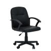 FURNITURE Premier Home Office Chairs | Brent Black Small Home Office Chair