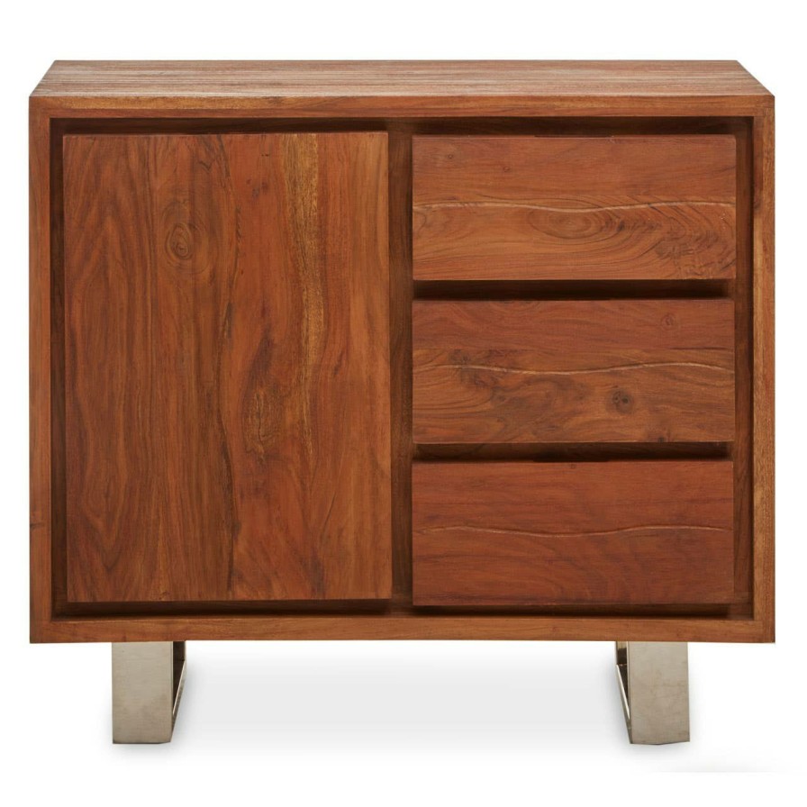 FURNITURE Fifty Five South Sideboards | Simla Acacia One Door Sideboard