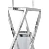 Accessories Fifty Five South Lanterns | Cruzar Large Silver Criss Cross Lantern