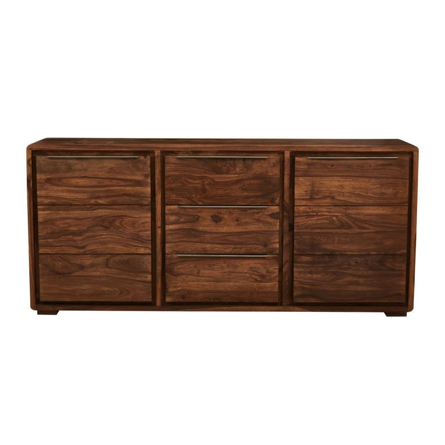 FURNITURE Fifty Five South Sideboards | Surati Two Door Three Drawer Sheesham And Acacia Sideboard