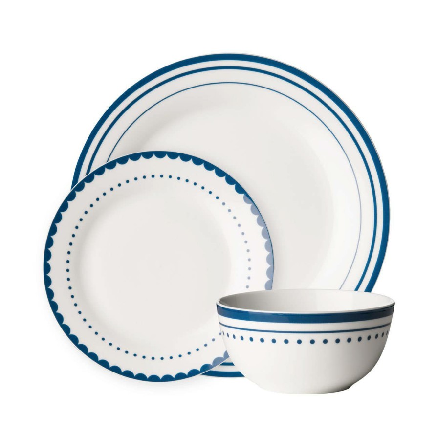 Kitchen and Dining Premier Dinner Sets | Avie Blue 12Pc Saturn Dinner Set