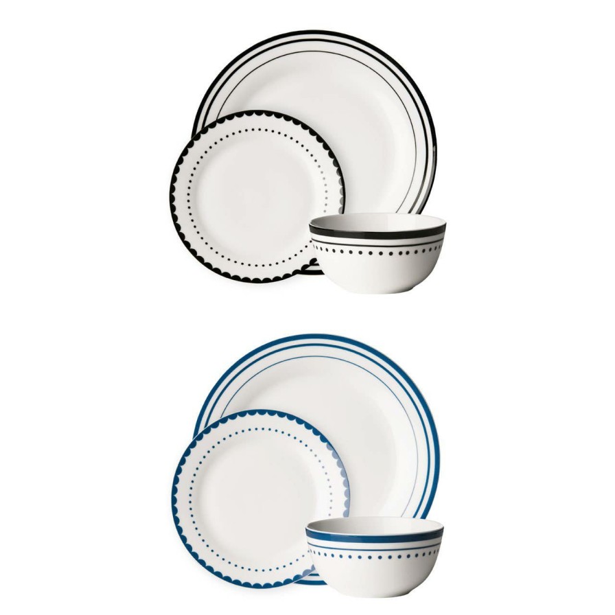 Kitchen and Dining Premier Dinner Sets | Avie Blue 12Pc Saturn Dinner Set