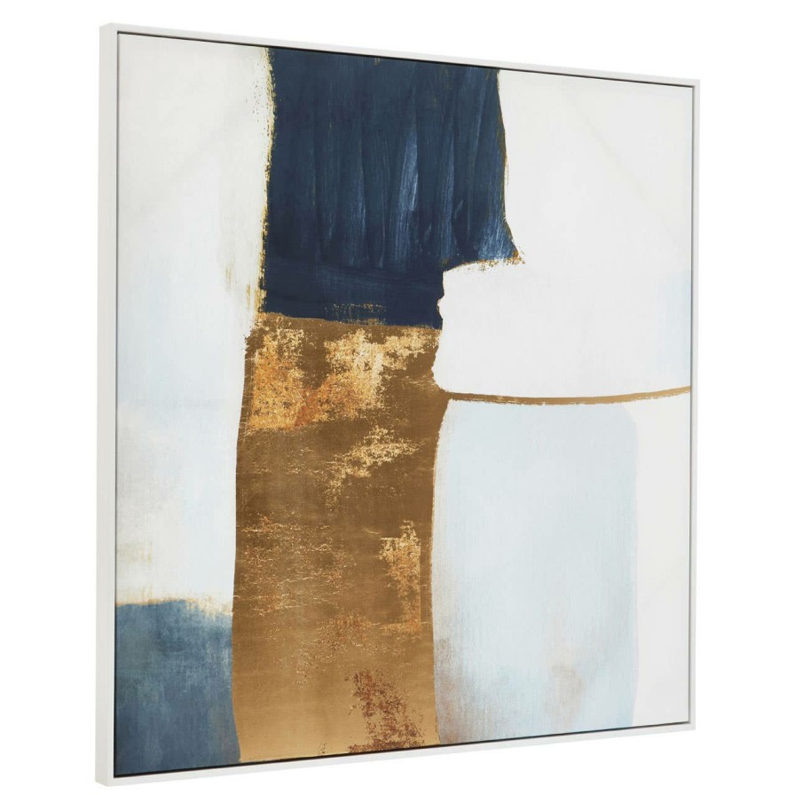 Accessories Fifty Five South Wall Art and Canvases and Hangings | Astratto Blue And Gold Foil Wall Art