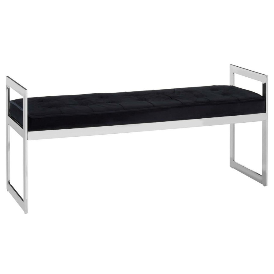 FURNITURE Premier Benches | Allure Long Black Seat Bench