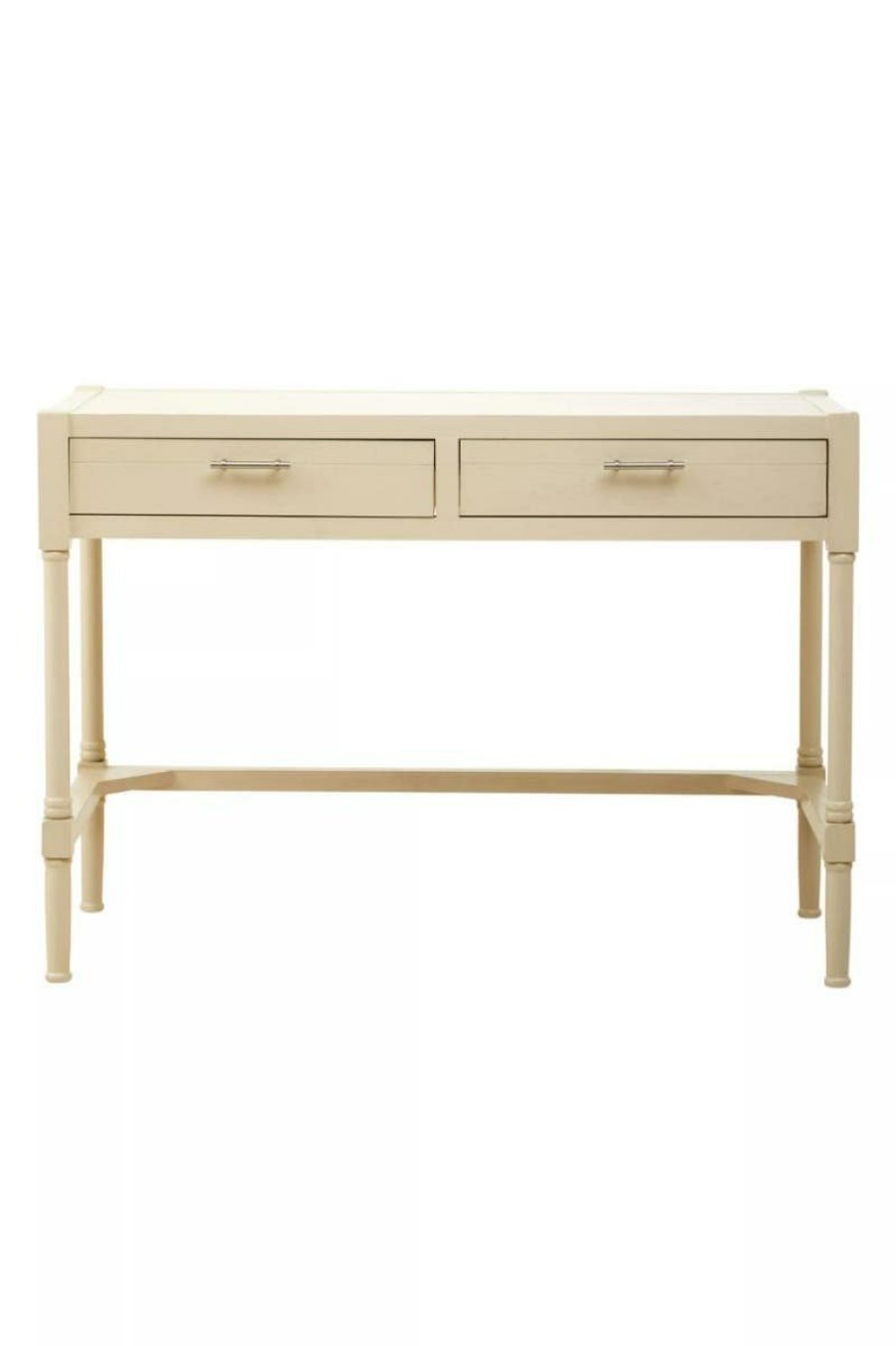 FURNITURE Premier Desks | Heritage Two Drawer Antique Pearl Desk