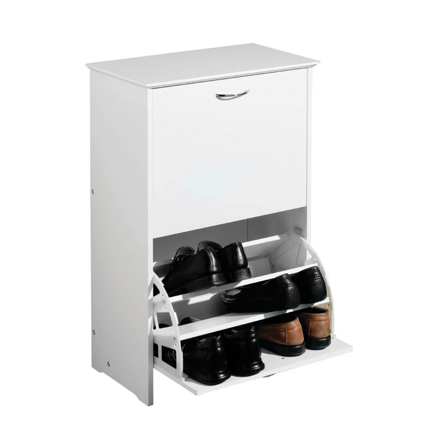 Bathe and Utility Premier Shoe Accessories and Storage | White Finish Shoe Storage Cupboard