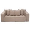 FURNITURE Fifty Five South Seating | Marseille 3 Seat Grey Sofa