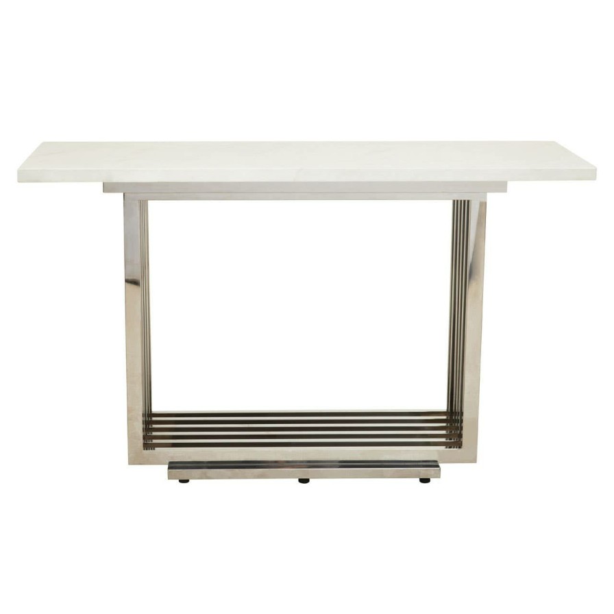 FURNITURE Fifty Five South Console Tables | Moda White Marble Console Table