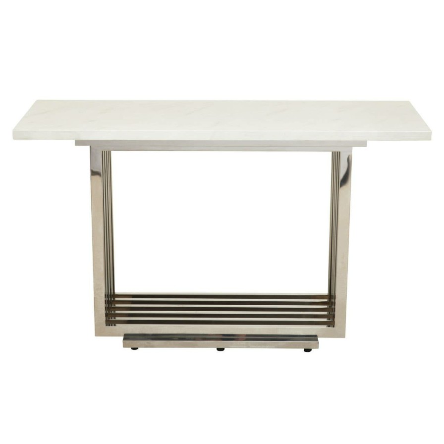 FURNITURE Fifty Five South Console Tables | Moda White Marble Console Table