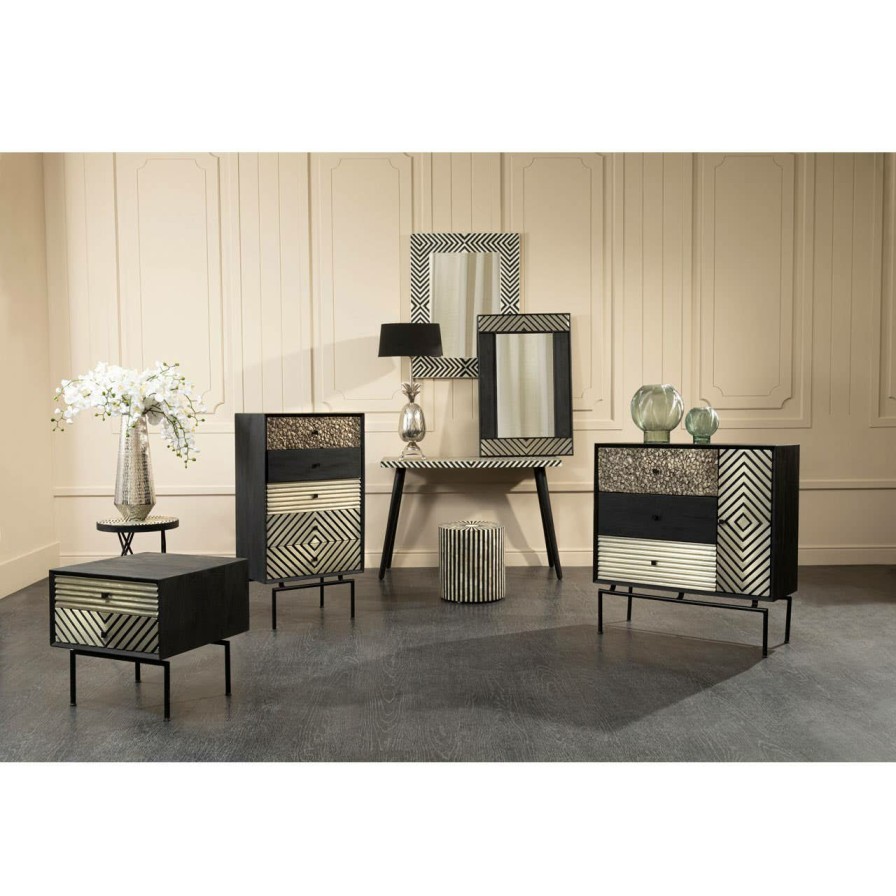 FURNITURE Fifty Five South Side Tables | Fusion Striped Side Table