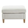 FURNITURE Fifty Five South Footstools | Sutton Grey Fabric Footstool