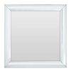 Bathe and Utility Fifty Five South Mirrors | Thick Silver Frame Small Square Wall Mirror