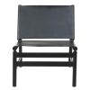 FURNITURE Fifty Five South Seating | Kendari Chair With Black Leather