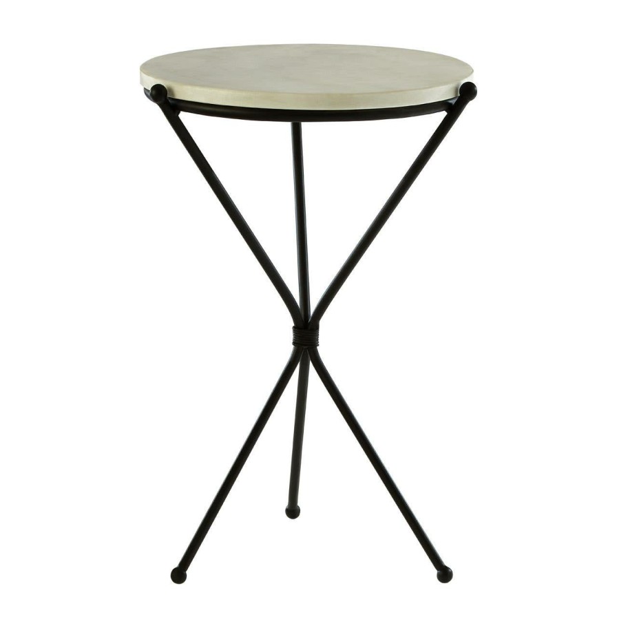 FURNITURE Premier Side Tables | Shalimar Black Tripod Base Side Table