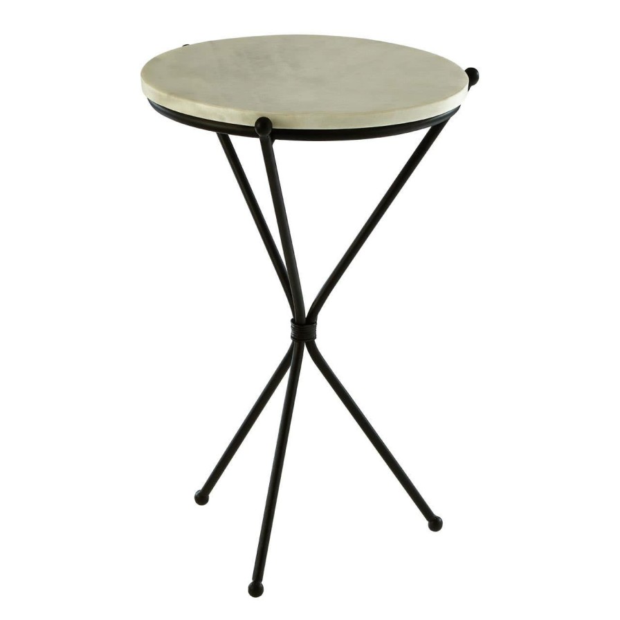 FURNITURE Premier Side Tables | Shalimar Black Tripod Base Side Table