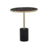 FURNITURE Fifty Five South Side Tables | Oria Warm Metallic End Table