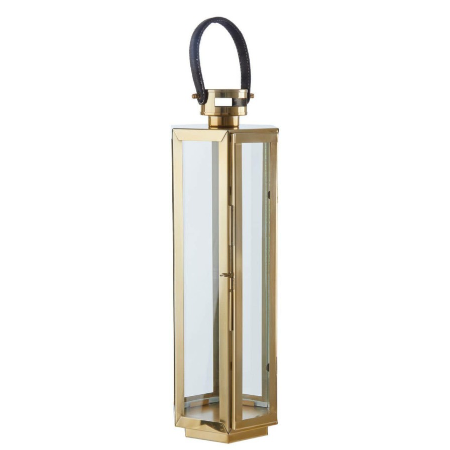 Accessories Fifty Five South Lanterns | Herber Medium Gold Finish Lantern