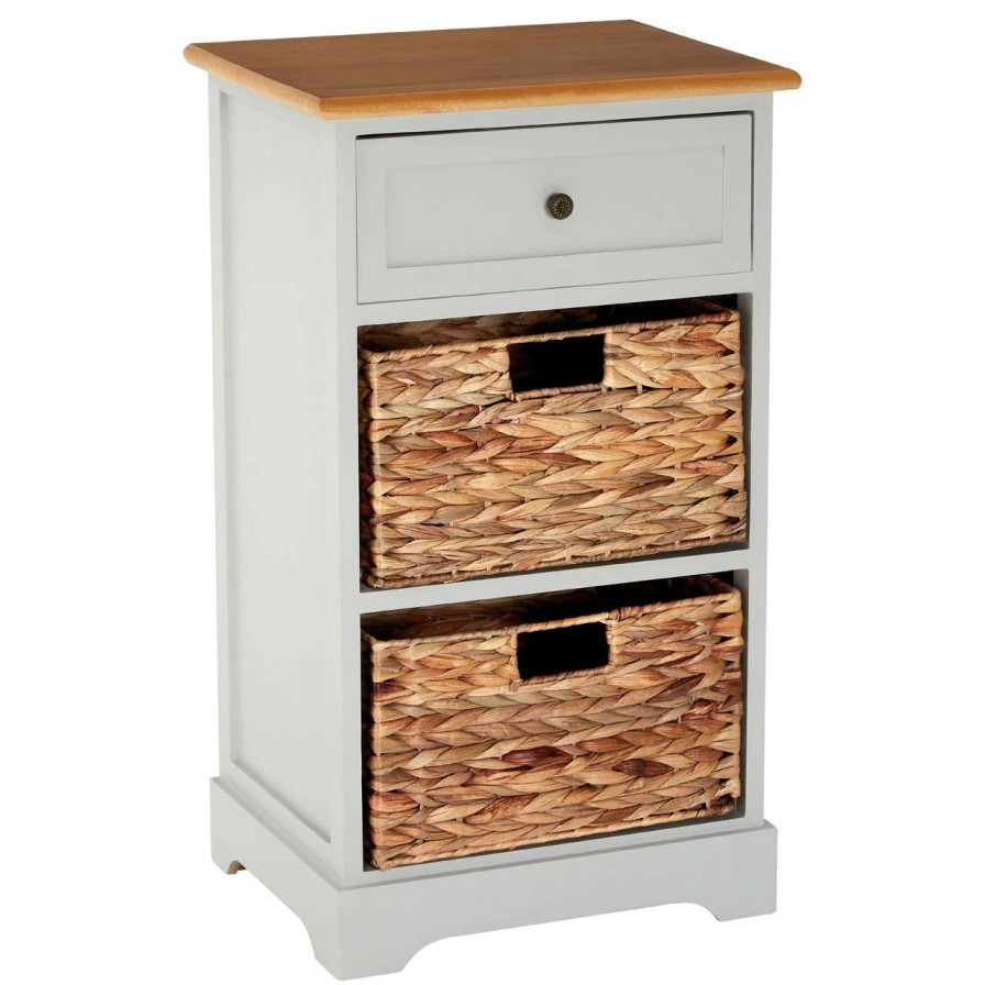 FURNITURE Premier Storage | Vermont One Drawer Two Baskets Cabinet