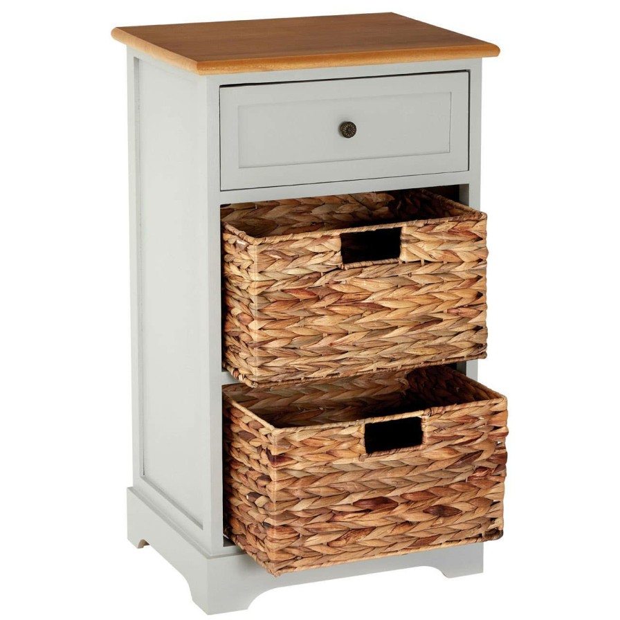 FURNITURE Premier Storage | Vermont One Drawer Two Baskets Cabinet