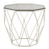 FURNITURE Premier Side Tables | Allure End Table With Brushed Nickel Base