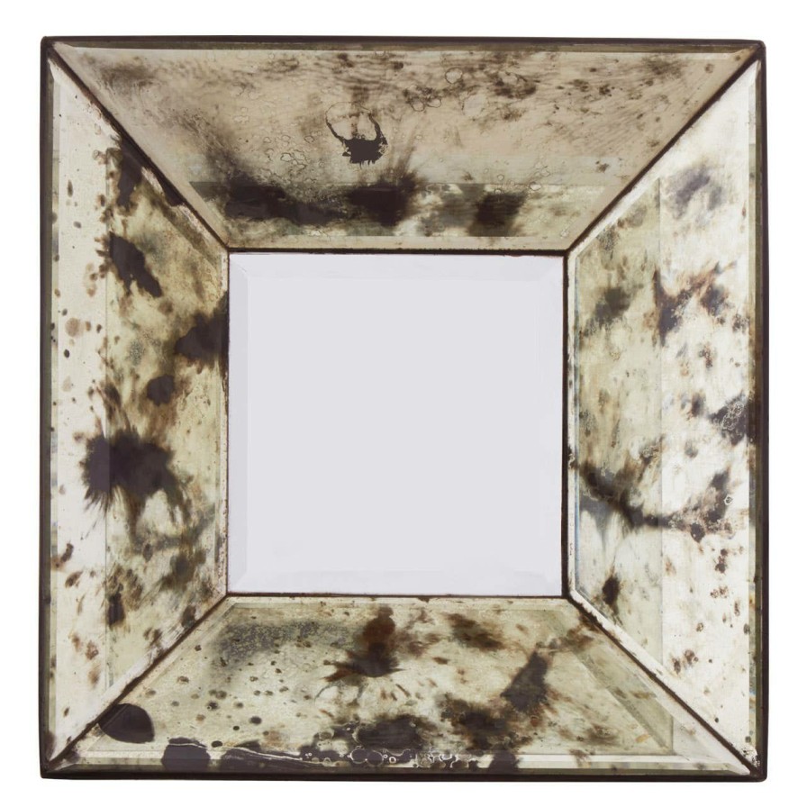 Bathe and Utility Fifty Five South Mirrors | Riza Bevelled And Speckled Detail Wall Mirror