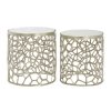 FURNITURE Premier Side Tables | Templar Nickel And Marble Side Tables