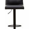 FURNITURE Fifty Five South Seating | Baina Black Leather Effect Bar Stool