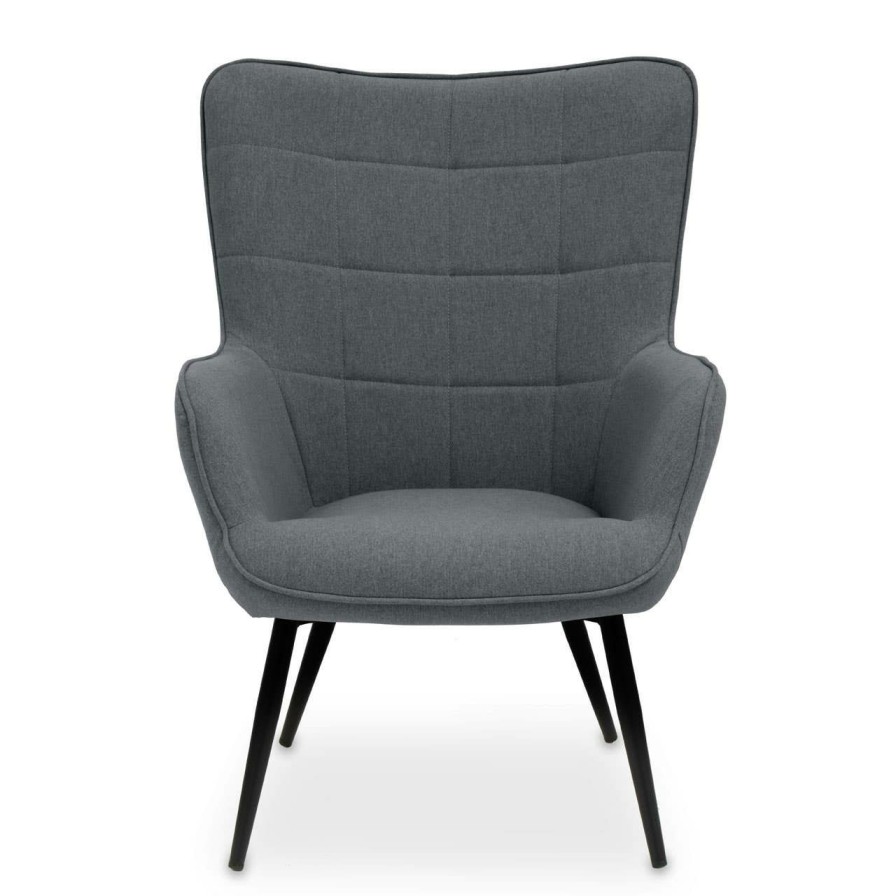 FURNITURE Premier Seating | Stockholm Grey Fabric Armchair