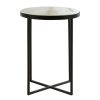 FURNITURE Premier Side Tables | Shalimar Black Cross Base Side Table