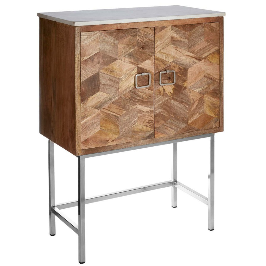 FURNITURE Fifty Five South Storage | Nirav Geometric Design Cabinet