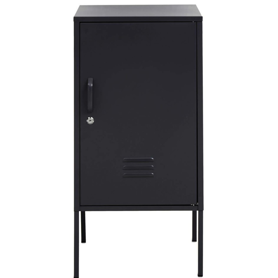 FURNITURE Premier Cabinets | Academy One Door Black Locker