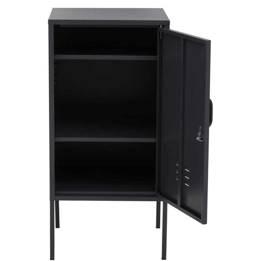 FURNITURE Premier Cabinets | Academy One Door Black Locker