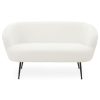 FURNITURE Fifty Five South Seating | Yazmin Two Seat Sofa With Black Finish Legs