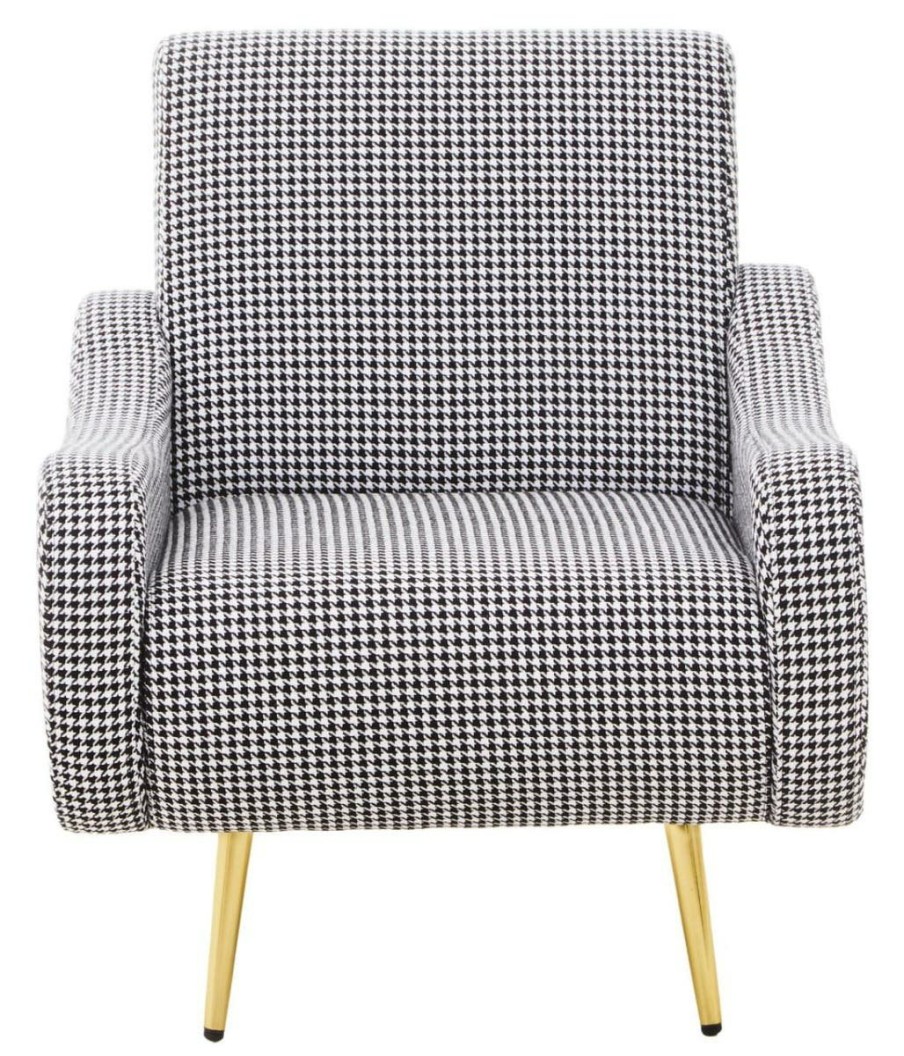 FURNITURE Fifty Five South Armchairs | Holli Black And White Checked Armchair