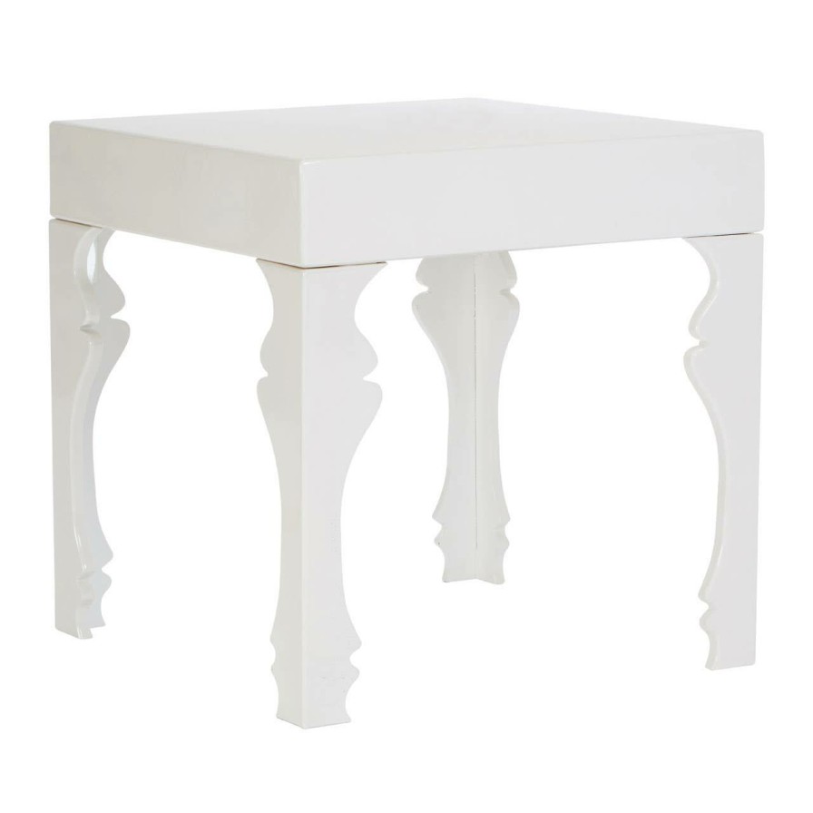 FURNITURE Premier Side Tables | Luis White High Gloss Side Table