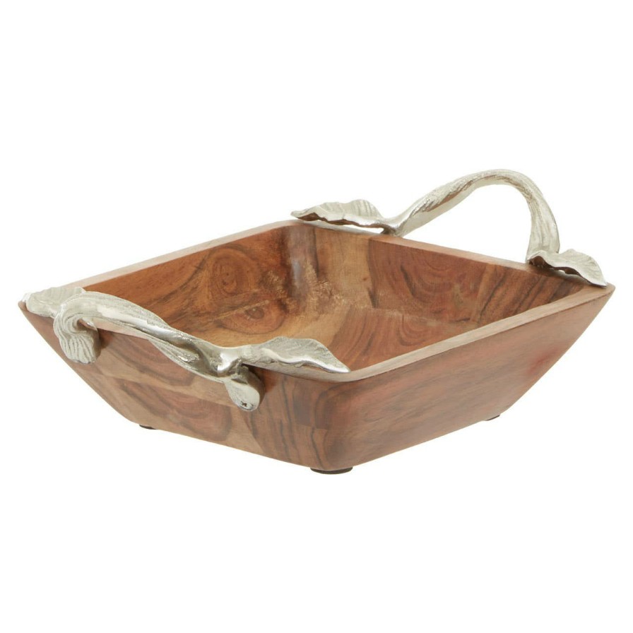 Kitchen and Dining Premier Serveware | Vine Acacia Wood Square Dish