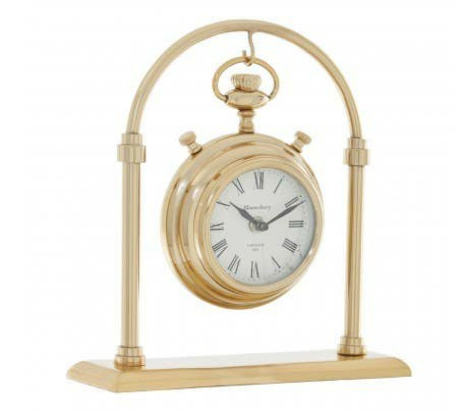 Accessories Fifty Five South Mantel Clocks | Hampstead Gold Mantel Clock