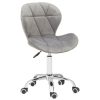 FURNITURE Premier Seating | Grey Velvet Quilted Home Office Chair