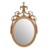 Bathe and Utility Premier Mirrors | Gold Finish Oval Acanthus Leaf Wall Mirror