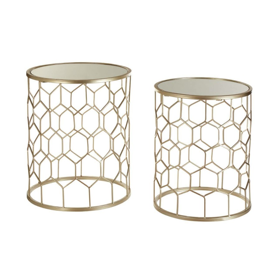 FURNITURE Premier Side Tables | Set Of Two Arcana Honeycomb Side Tables