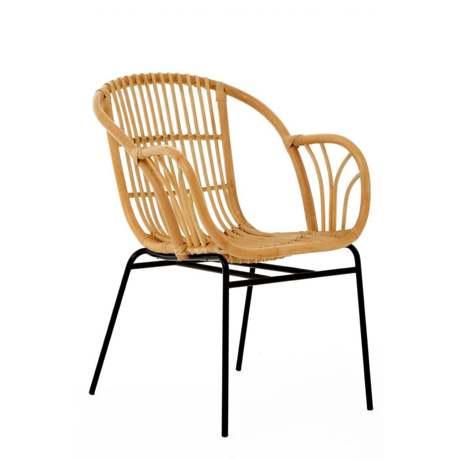 FURNITURE Premier Conservatory | Lagom Natural Rattan Chair With Raised Sides