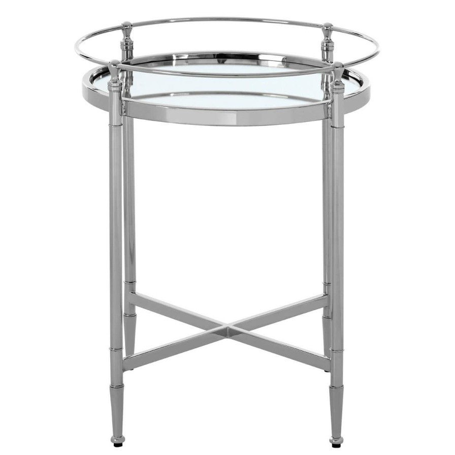 FURNITURE Fifty Five South Side Tables | Zach Round Side Table