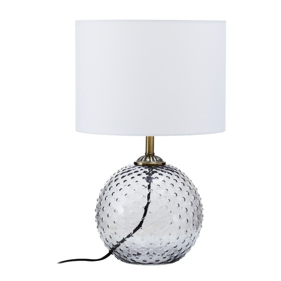 Accessories Fifty Five South Table Lamps | Noa Grey Glass Table Lamp