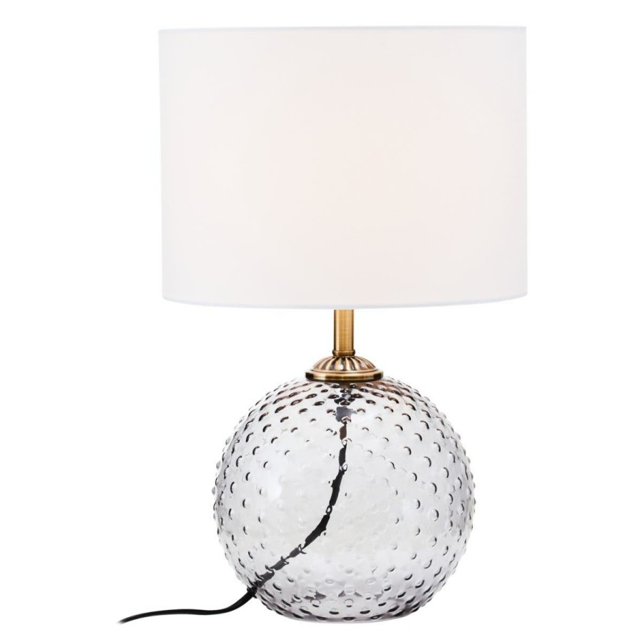 Accessories Fifty Five South Table Lamps | Noa Grey Glass Table Lamp