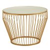 FURNITURE Premier Side Tables | Avantis Gold Finish Tapered Design Side Table