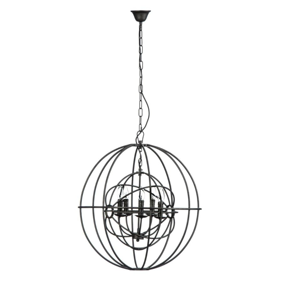 Accessories Fifty Five South Decorative Lights | Orbital 5 Arm Round Pendant Light