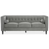 FURNITURE Premier Seating | Helia Grey Velvet Sofa