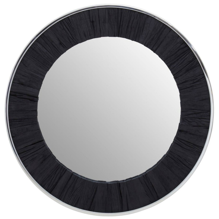 Bathe and Utility Fifty Five South Mirrors | Kerala Black Round Mirror