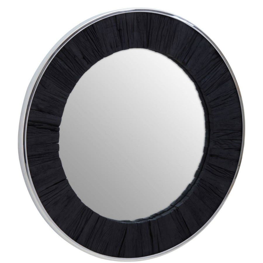 Bathe and Utility Fifty Five South Mirrors | Kerala Black Round Mirror